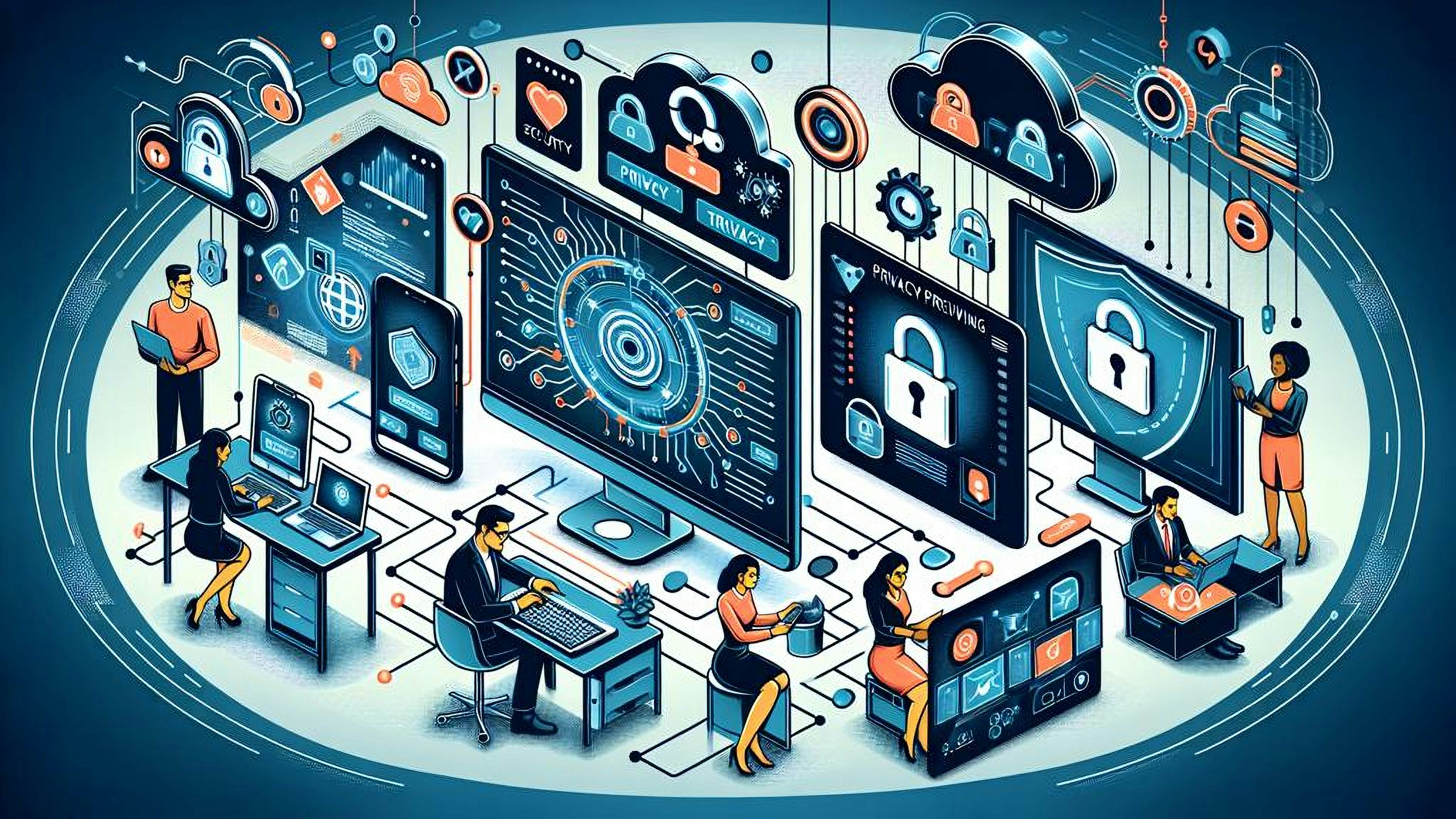 Futuristic digital illustration of zero-knowledge proofs (ZKPs) as secure locks protecting Web3 bounty claims from AI-driven fraud in blockchain security 2026